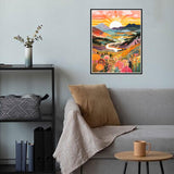 Ausanrl Diamond Art Painting Landscape-Diamond Painting for Adults,5D Diamond Painting,DIY Full Drill Diamond Painting Sunrise Gem Painting and Crafts 12x16inch Ausanrl