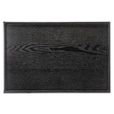 17.7 x 13 Inches Extra Large Solid Wood Serving Tray Tea Coffee Table Tray Snack Food Meals Serving Plate Kitchen Party Bar Server Breakfast Tray with Raised Edges Black Ottoman Tray Rectangle XKXKKE