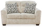 Signature Design by Ashley Lonoke Contemporary Loveseat for Living Room, Beige Signature Design by Ashley