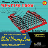 Pepperell Weaving Loom Retro Craft Kit, Red, 1 Count (Pack of 1) Pepperell Crafts