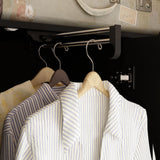 Homsee Wardrobe Armoire Wooden Closet with Mirror, 2 Doors, 2 Drawers, 4 Open Storage Cubes and Hanging Rod for Bedroom, Black (35.5”L x 15.8”W x 70.8”H) Homsee