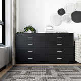 GEPELCN Dresser for Bedroom with Power Outlets Wood 4 Drawer Dresser with Large Organizer Tall Chest of Drawers Closet for Bedroom Living Room Kids Room Hallway GEPELCN