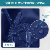 Comcaver Outdoor Chair Cushions 24x24 Inch, Waterproof Fade Resistant Deep Seat and Backrest Cushion Set for Patio Furniture, Navy, 1 Set Comcaver