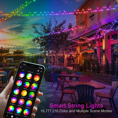 ComfyAura 40+ Modes Smart App Color Changing Christmas Lights - 164 Ft Super Xtras 16 Million Multicolor 500 Dimmable LED Christmas Tree Lights with Remote Outdoor Waterproof for Halloween Xmas