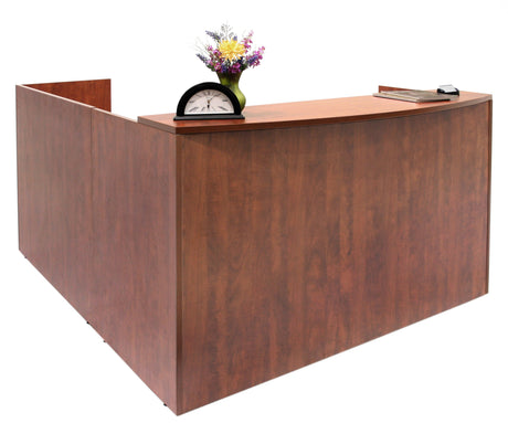 Romig Legacy Single Pedestal Reception Desk- Cherry Romig