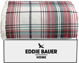 Eddie Bauer - Blanket, Super Soft Reversible Sherpa & Brushed Fleece Bedding, Throw Blankets for Couch, Ideal for Lounging (Montlake Plaid Red) Eddie Bauer