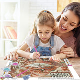 LWZAYS Gnome Diamond Art Kits for Adults, Coffee Drinks Diamond Painting Art Kits for Beginner, DIY 5D Full Drill Crystal Rhinestone Round Gem for Home Wall Decor 14x14 Inch LWZAYS