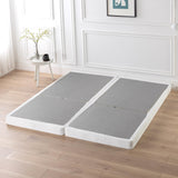 ZINUS No Assembly Metal Box Spring, 4 Inch White Mattress Foundation, Sturdy Metal Structure, Split King Zinus