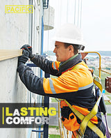 PACIFIC PPE Full Brim Hard Hat, OSHA Construction Work Approved, HDPE Safety Helmet with 4 Point Adjustable Ratchet Suspension, Class E, G & C, White PACIFIC PPE