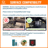 3D Printer Adhesive Glue Bed Weld Original, Strong Grip Reduces Warping for ABS, ASA, PLA, and PETG Filament on Compatible Build Plates, 118ml, 4 fl oz LAYERNEER