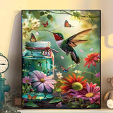 Arttoplus Hummingbird Paint by Numbers Kit for Adults Beginner-Hummingbird Paint by Number for Adults Canvas,DIY Oil Painting by Numbers for Adult for Gift Home Wall Decor(16x20inch) Arttoplus