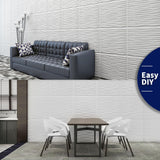 Art3dwallpanels Ceiling Tiles 24 x 24 for Interior Wall Décor, 12 Pack Drop Ceiling Tile 3D Wall Panel Fire Rated Waterproof Premium PVC, No Sag and Breakage Wall Panels Cover 48.Sq.Ft. White Art3dwallpanels