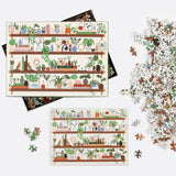 Galison Plant Shelfie 1000 Piece Puzzle from Galison - Featuring Beautiful Illustrations of Houseplants, Books and Knickknacks, 27" x 20", Fun & Challenging, for The Botanical Lover in Your Life Galison
