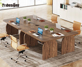 Tribesigns 63-Inch Wood Executive Desk, Rectangular Large Office Computer Desk Workstation, Retro Crafting Table Business Furniture for Home Office, Laminated Board Tabletop Tribesigns