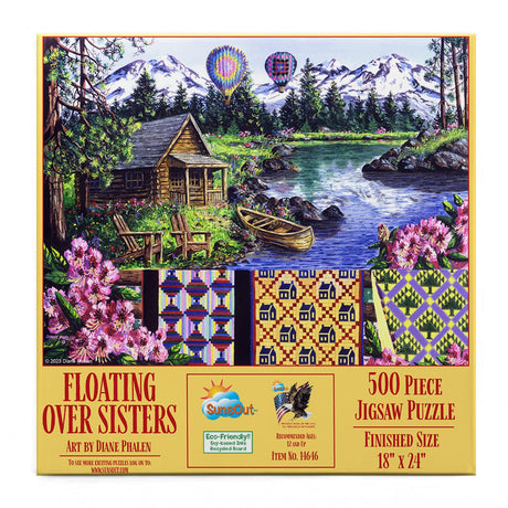 SUNSOUT INC - Floating Over Sisters 500-500 pc Jigsaw Puzzle by Artist: Diane Phalen - MPN # 14646 SunsOut