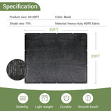 Keten 70% Garden Shade Cloth, 20x20FT HDPE Mesh Tarp with Upgraded Grommets, UV-Resistant Outdoor Sun Shades for Greenhouse, Garden, Patio Plants, Pergola Keten
