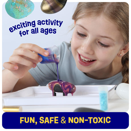 Paint Pouring Rocks for Kids - Rock Painting Kit - Arts and Crafts for Kids Ages 8-12 - Craft for Girls 4 5 6 7 8 Year Old Girl - Birthday Christmas Gifts for Boys - Art Kit - Toys for Ages 5-7 Dan&Darci