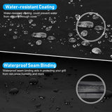 Griddle Cover for Blackstone 36" Griddle,Rip-Proof Upgraded Material Flat Top Grill Cover,Waterproof UV and Fade Resistant Grill Cover with Straps for Camp Chef and More 4-Burner Griddle KINGLY