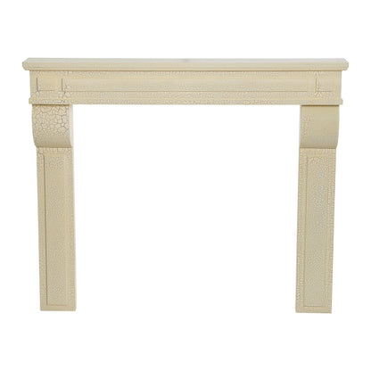 Creative Co-Op Lodge Fireplace Mantel, Distressed Cream