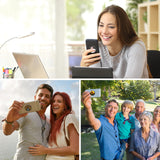 40 Pieces Blank Sublimation Phone Grip Holders Include 40 Collapsible Brackets and Sublimation Aluminum Sheets and Double-Sided Stickers DIY Expanding Finger Stand for Smartphones and Tablets (Black) Frienda