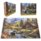 Jigsaw Puzzles 2000 Pieces for Adults Families Bear Village Pieces Fit Together Perfectly Nattork