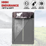 RUN-CHICKEN Door (Gray) Automatic Chicken Coop Door, Programmable with App, Battery Operated, Evening and Morning Delay, Aluminum Door, Electric Chicken Run Door, Model T50 RUN-CHICKEN