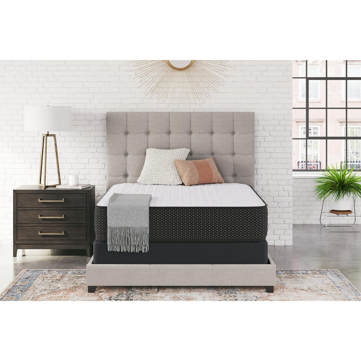 Signature Design by Ashley Limited Edition Firm 12 Inch Hybrid Mattress with Gel Memory Foam and Edge Support for Cool Sleep and Pressure Relief, Twin XL, Fiberglass Free, Mattress In A Box Signature Design by Ashley