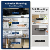 Gourmetop Magnetic Knife Holder for Wall, Knife Magnetic Strip No Drilling 16.5″, Kitchen Magnetic Knife Holder for Refrigerator, Wood Magnetic Knife Rack/Bar for Fridge Gourmetop