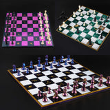 NiArt Chess Mold for Resin Casting 12.4"x12.4" Board Soft Silicone 3D Art DIY Crafts Making Kit Epoxy UV Plaster Glossy Tray Holder Home Decor Restaurant School Office Ornament Jewelry Agate Coaster NiArt