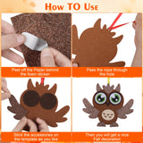 DIYASY 12 Pcs Fall Animal Craft for Kids, Make You Own Animal Foam Stickers Thanksgiving Craft Kits Arts and Crafts DIY Kid Friendly Autumn Decorations Games Party Activities Supplies Age 3-5 4-8 DIYASY