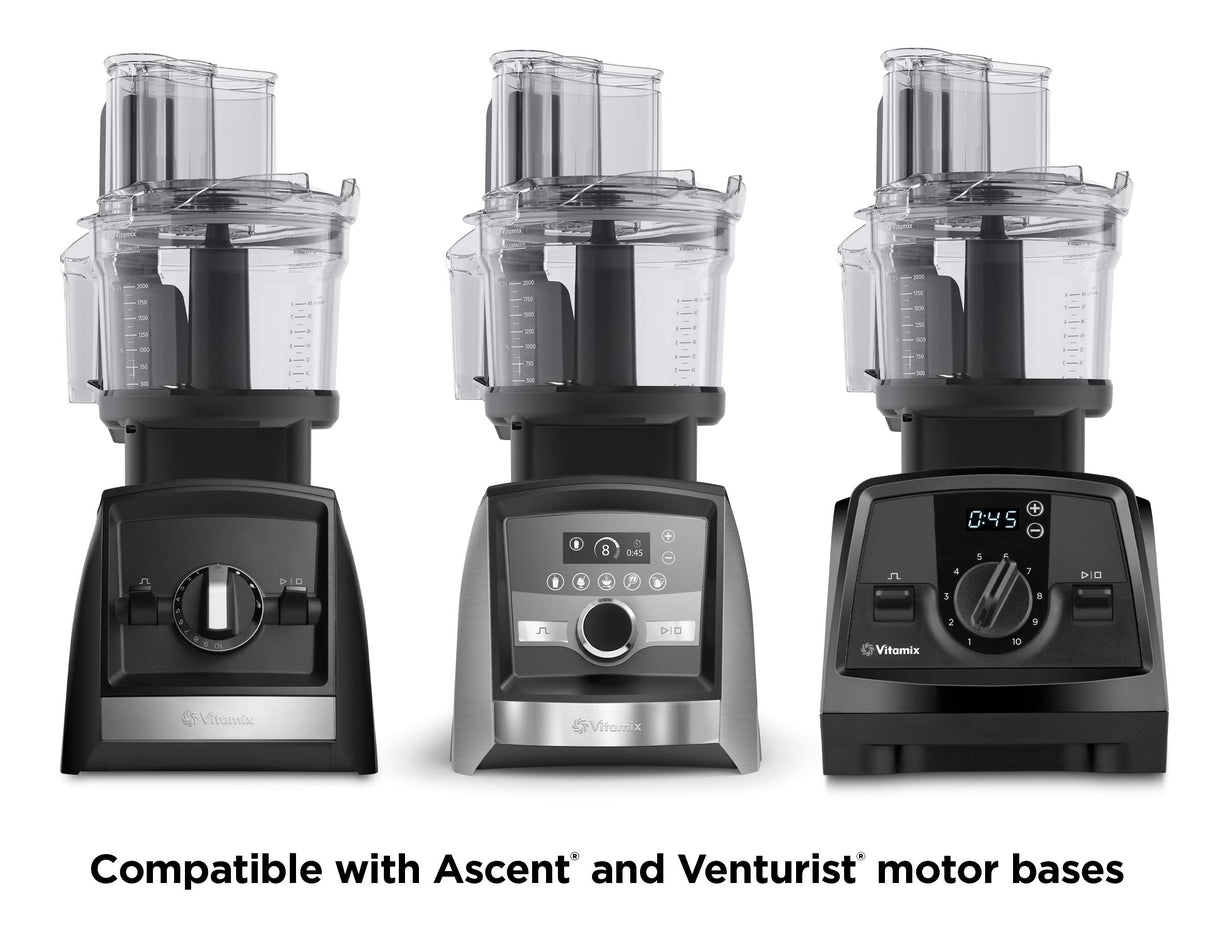 Vitamix 12-Cup Food Processor Attachment with SELF-DETECT™, Compatible with Ascent and Venturist Series, Black Vitamix