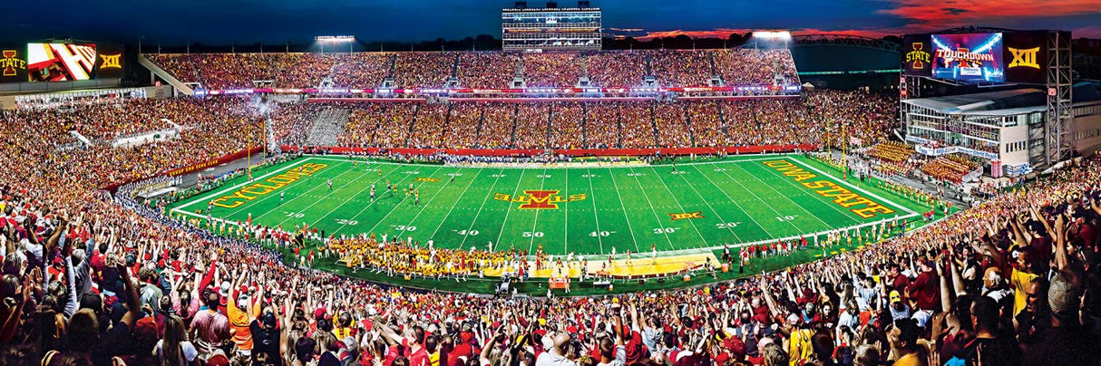 MasterPieces 1000 Piece Sports Jigsaw Puzzle - NCAA Iowa State Cyclones Center View Panoramic - 13"x39" Masterpieces