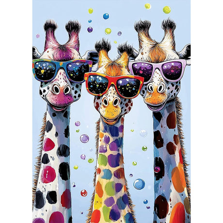 EOBROMD Diamond Art Painting Kits for Adults Giraffe Animal, 5D Full Drill Diamond Dots, DIY Diamond Art Painting Kits for Adults Beginners, Diamond Gem Art and Crafts for Home Wall Decor 12x16inch EOBROMD