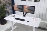 ApexDesk K Series 60" x 27" Electric Height Adjustable Standing Desk with LED Memory Controller (White) ApexDesk