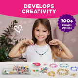 Doctor Jupiter Princess Toys Jewelry Making Kit for Kids Ages 6+ | Arts & Crafts for 6-12 Year Olds | Charm Bracelets, Necklace Making Kit for Girls | Birthday Gifts Doctor Jupiter