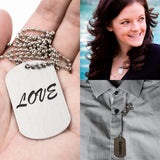 INKNOTE 30 PCS 2"x1" Stamping Blank Dog Metal Tags Stamping Aluminum Tag Pendants Shield Shape with 30 PCS Chain Necklaces, Hip Hop Style Pet Dog Name Number Tags Personalized Pendant DIY Craft Tags INKNOTE