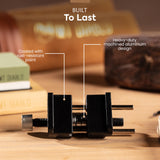 Mt Diablo Chisel Sharpening Kit - Precision Honing Guide for 1/4" to 2" Chisels & 1-3/8" to 3-1/8" Plane Irons, Sharpening Jig With Stainless Steel Rollers, Rust Resistant Cast Aluminum Design Mt Diablo