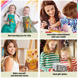 Amphol Adult Paint by Number Kits on Canvas Framed, 4 Pack Season Easy DIY Paint by Number for Adults Canvas with Frame, Simple Acrylic Framed Painting by Number for Beginners Kids Amphol