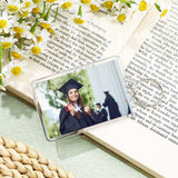 Wonderjune 25 Pcs Sublimation Keychain Blanks Acrylic Photo Insert Blank Keychain Fall Thanksgiving Christmas DIY Crafts Gifts Wonderjune