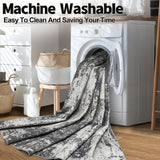 8x10 Area Rugs for Living Room: Abstract Washable Rug with Anti-Slip Backing Non-Shedding Stain-Resistant Soft Modern Large Carpet for Bedroom Dining Room Farmhouse Nursery Home Office Black Tosuoka