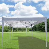 Oseasoy Pop Up Canopy Tent,10x20 ft Outdoor Commercial Instant Portable Party Gazebo Heavy Duty Beach Tent Sun Shelter with 4 Sand Bags,Bonus,Carry Bag,White Oseasoy
