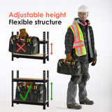 Prilinex Heavy Duty Storage Shelves - 5-Tier Adjustable Metal Garage Shelving Unit, Standing Utility Shelf Racks for Pantry Warehouse Kitchen, Black, 28" W x 12" Dx 59" H, 3 Packs Prilinex