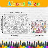 Nicime 43.3x31.5Inch Pink Princess Giant Coloring Poster with Picture, Birthday Gift Painting Poster, Art Crafts Activity Drawing Paper in School, Classroom, Home, Party for Boys, Girls, Kid Nicime