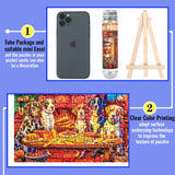 Small Jigsaw Puzzles for Adults 150 Pieces Kitchen Puppy & Kitten Mini Jigsaw Puzzles Challenging Mini Puzzles Tiny Jigsaw Puzzles 6 x 4 Inches, 3 Pcs,Mini Easel Included BJscoe