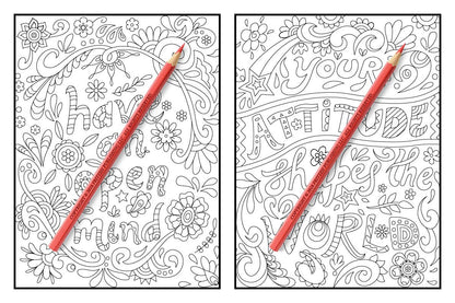 Inspirational Quotes: An Adult Coloring Book with Motivational Sayings and Positive Affirmations for Confidence and Relaxation