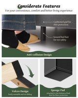 OHOHOLIVE King Size Bed Frame with 56" Headboard - 1000LBS Capacity Support, Velvet Upholstered Wingback Platform Bed Frame, Noise Free, Sturdy Wooden Slat Support OHOHOLIVE