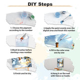 EOBROMD Christmas Framed Paint by Numbers Kits for Adults, Snowman DIY Acrylic Paint by Number on Stretched Canvas, Christmas Painting Kits Adults Oil by Numbers for Home Decor 10x14inch EOBROMD