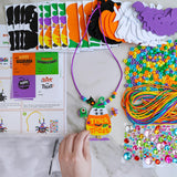 Winlyn 24 Sets Halloween Craft Kits DIY Art Sets Spider Bat Ghost Pumpkin Foam Stickers for Kids Fall Home Classroom Activities Trick-or-Treat Party Favors Winlyn