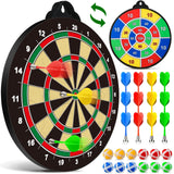 OleFun Dart Board Toys for Boys Age 8-12, 2 in 1 Magnetic & Felt Dartboard, Indoor and Outdoor Game for Kids, Ideal Birthday, for Age 8, 9, 10, 11, 12 Years Old OleFun