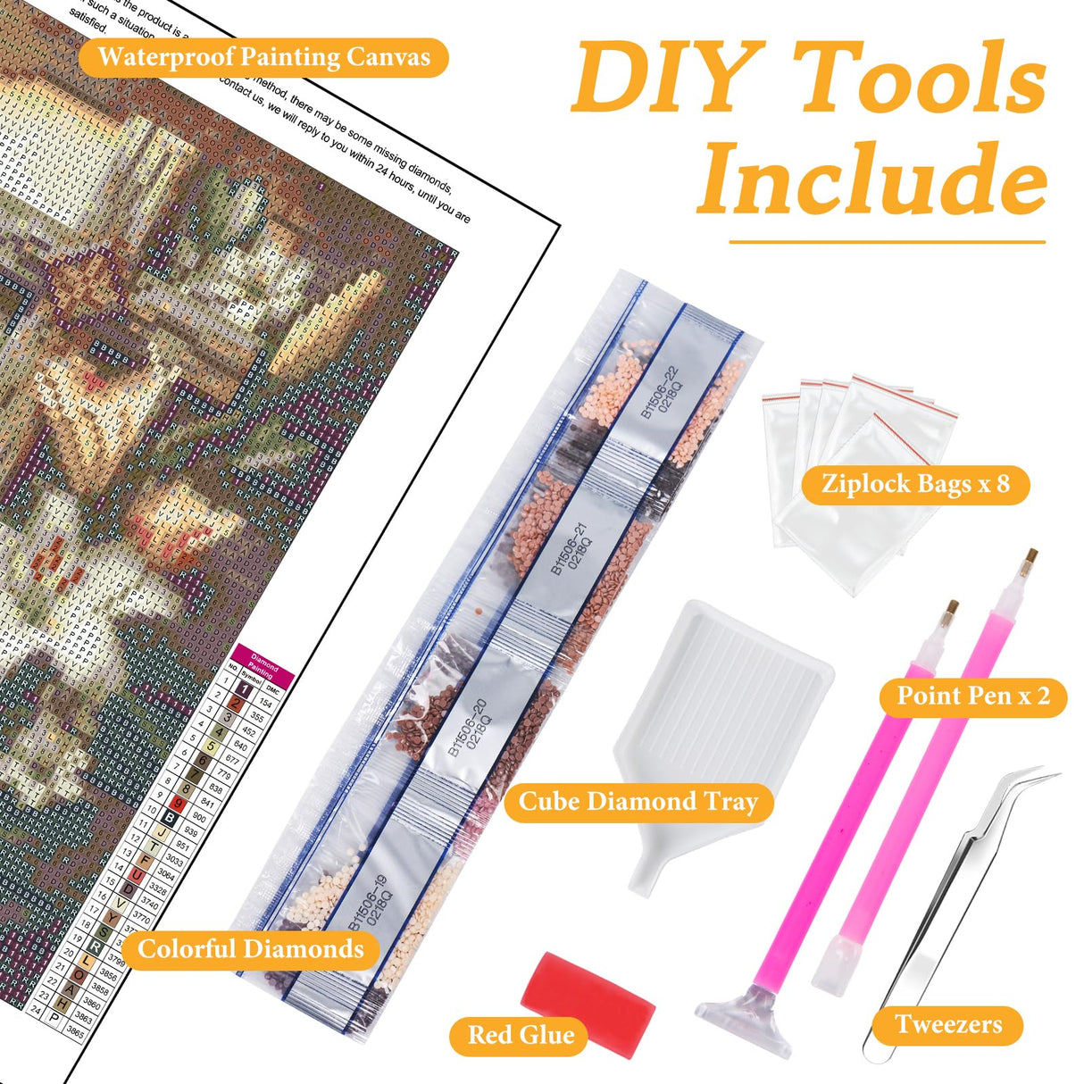 Diamond Art Kits for Adults Religious Cross, DIY 5D Diamond Painting Kit for Beginners Lily Flower, Jesus Full Round Drill Gem Art Dots for Adults, Perfect for Home Wall Decor 14X14 Inch Okarina